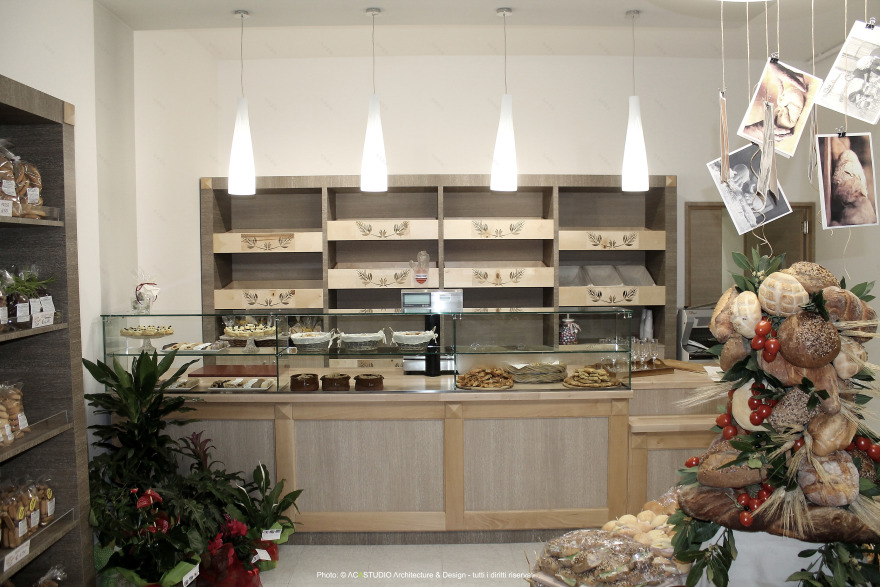 "味道之谷"面包店 | 全流程生产展示的室内设计-22