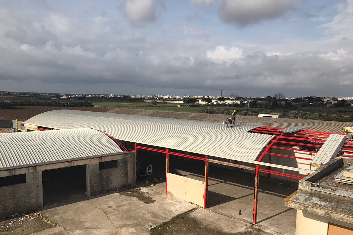 2016-2017 年意大利 Nardò工业仓库改造 | 1700 平米 Ethernit 覆盖屋顶翻新-43