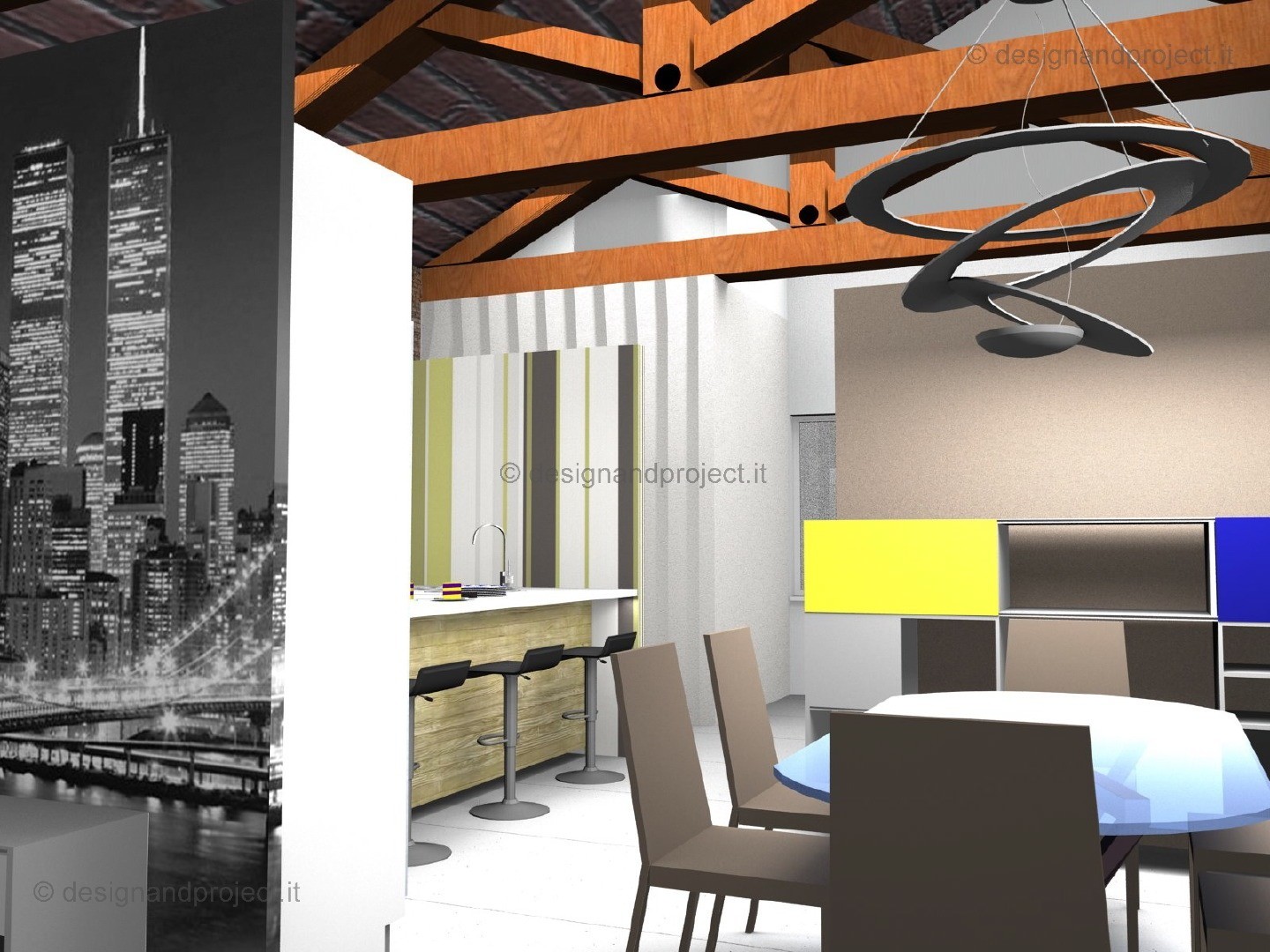 历史中心区 Mansarda 公寓室内设计方案-2