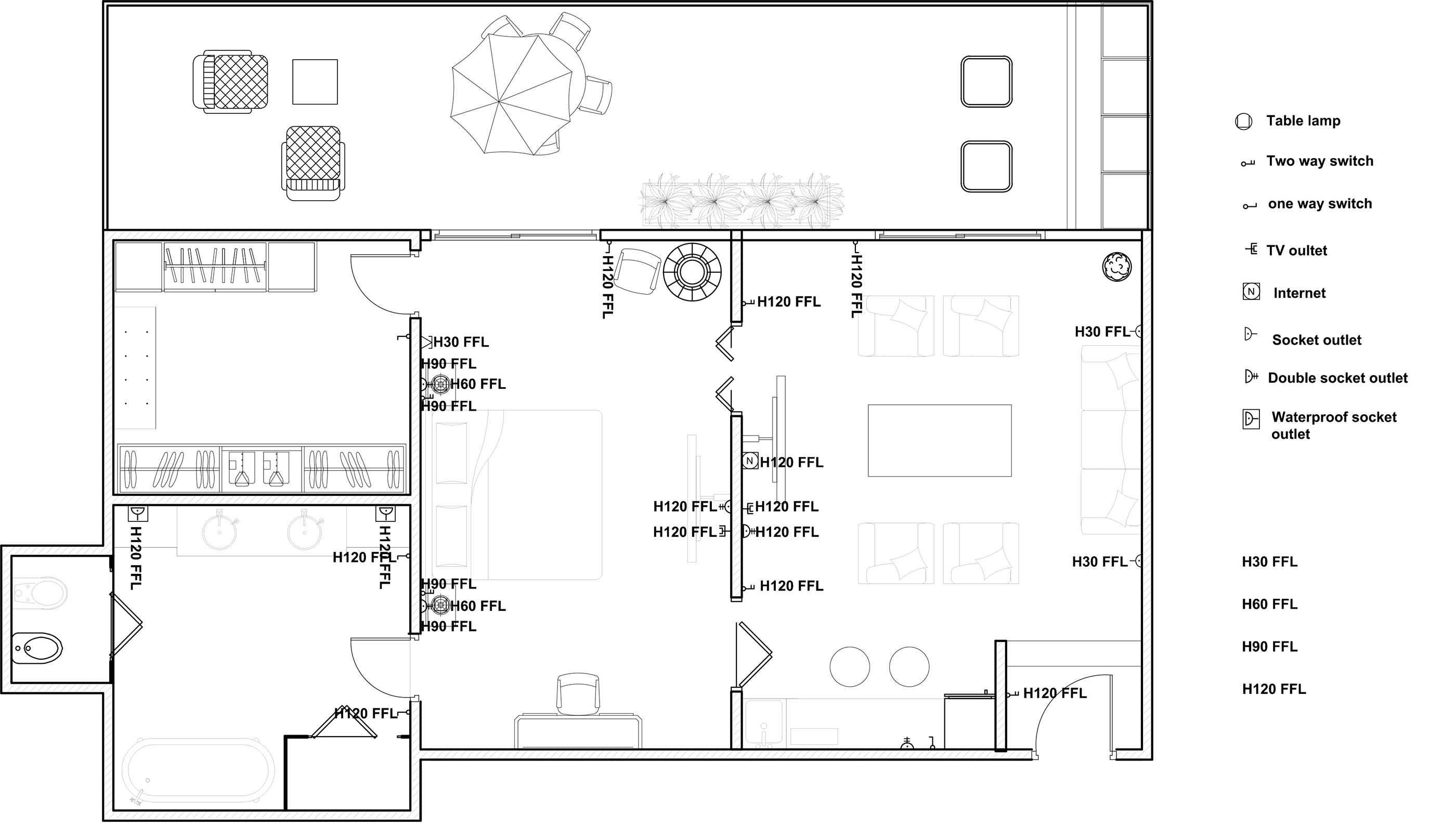 亚历山大酒店套房电气插座规划-16