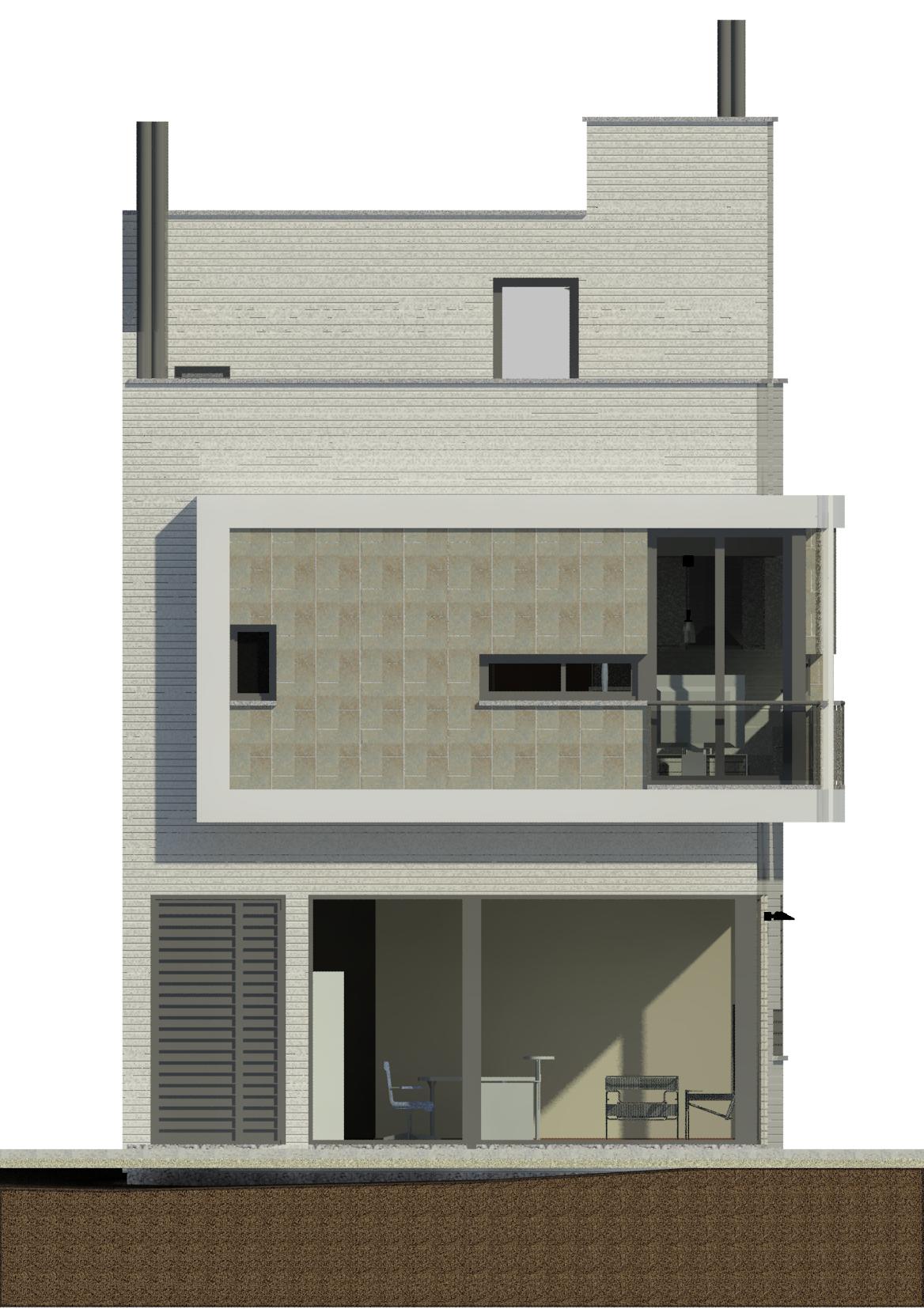 2011 年未实现的马拉加 Pedregalejo 三室公寓设计-1