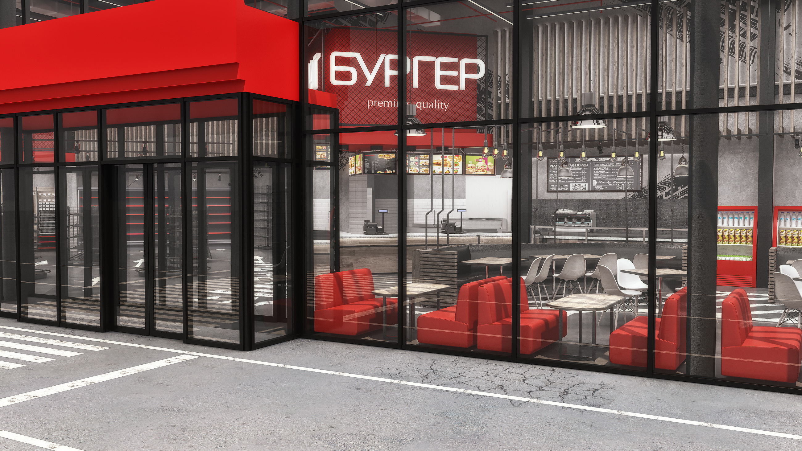 2017 年建设的内夫特马加尔石油公司加油综合体商店室内设计-10