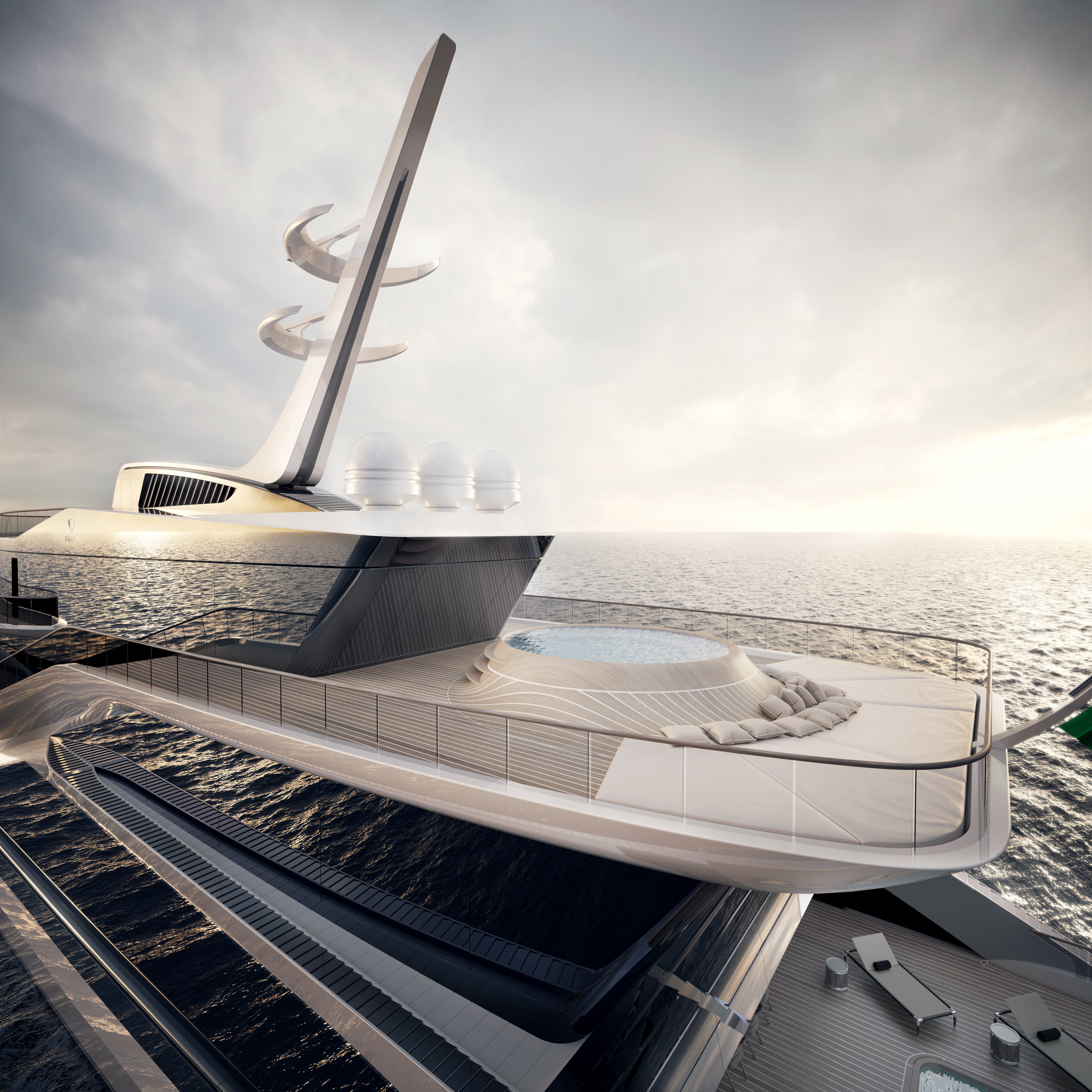未来主义风格游艇设计，打造海上私人空间-4