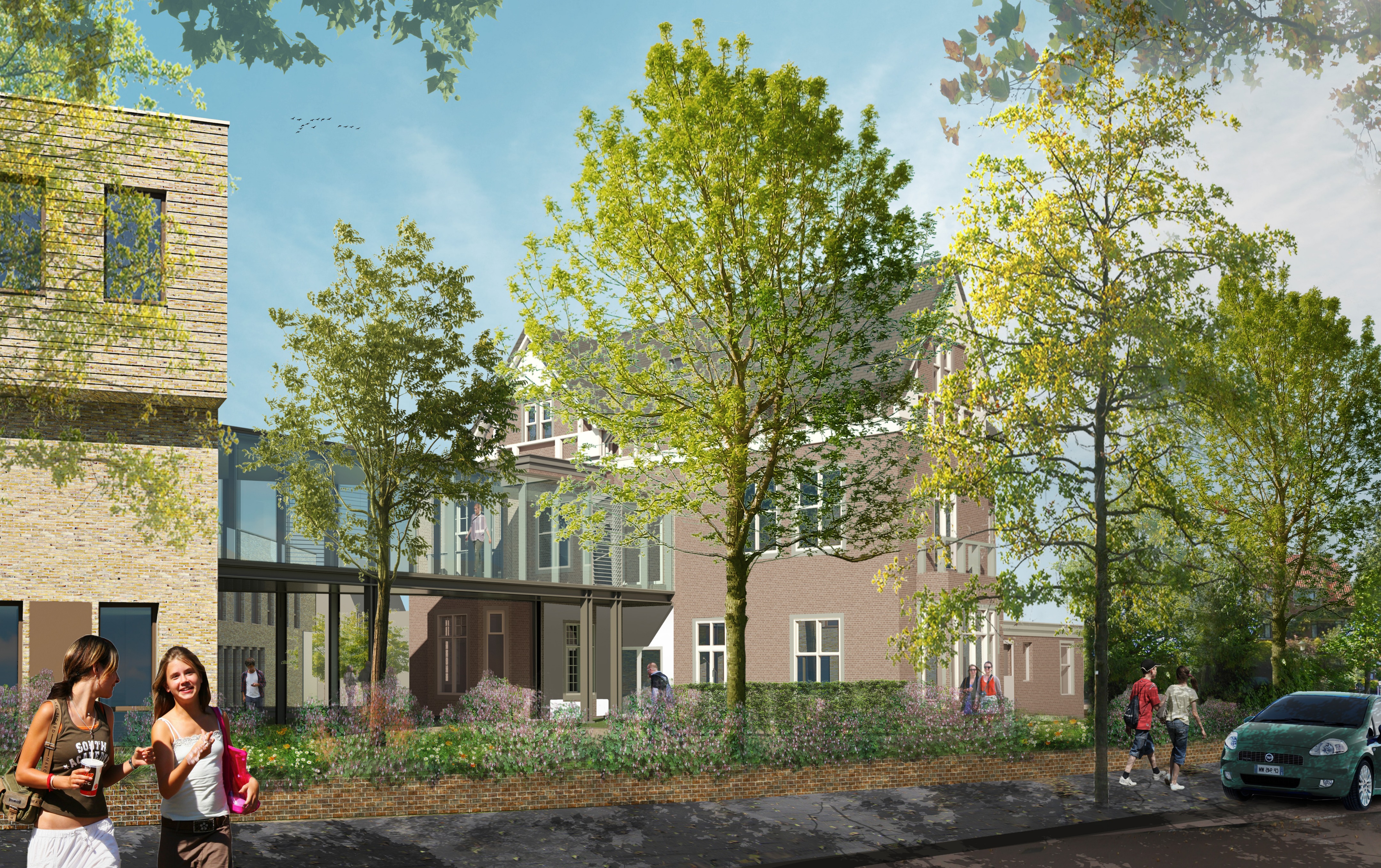 绿意盎然的多功能学校设计-3