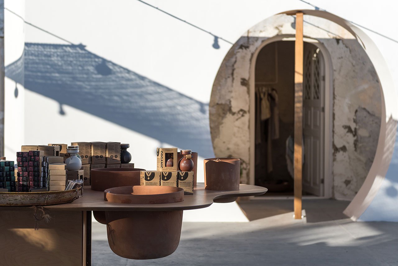 Cycladic Folklore Meets Contemporary Modernism at the Open Market on Santorini Island-19