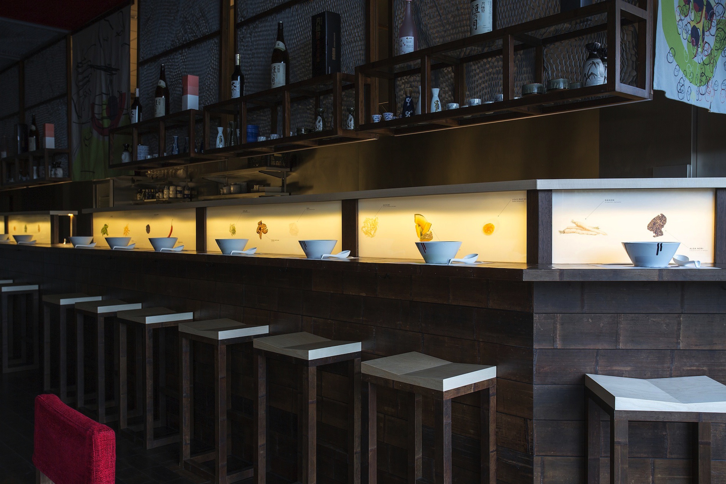 对话传统 | 意日风格共融的 KOTO 拉面餐厅设计-23