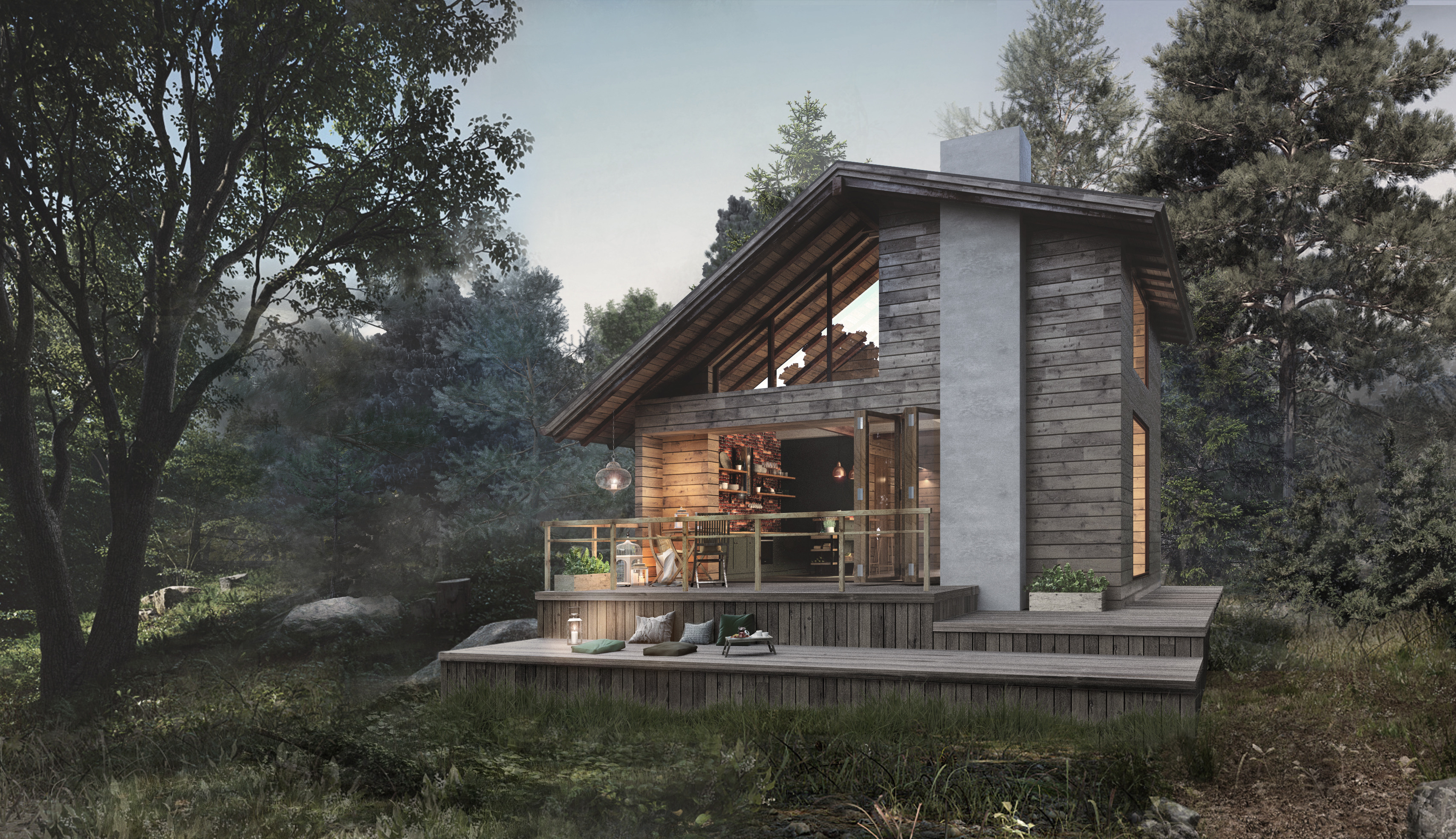 周末度假别墅 | 简约乡村风格营造温馨恬静空间-0