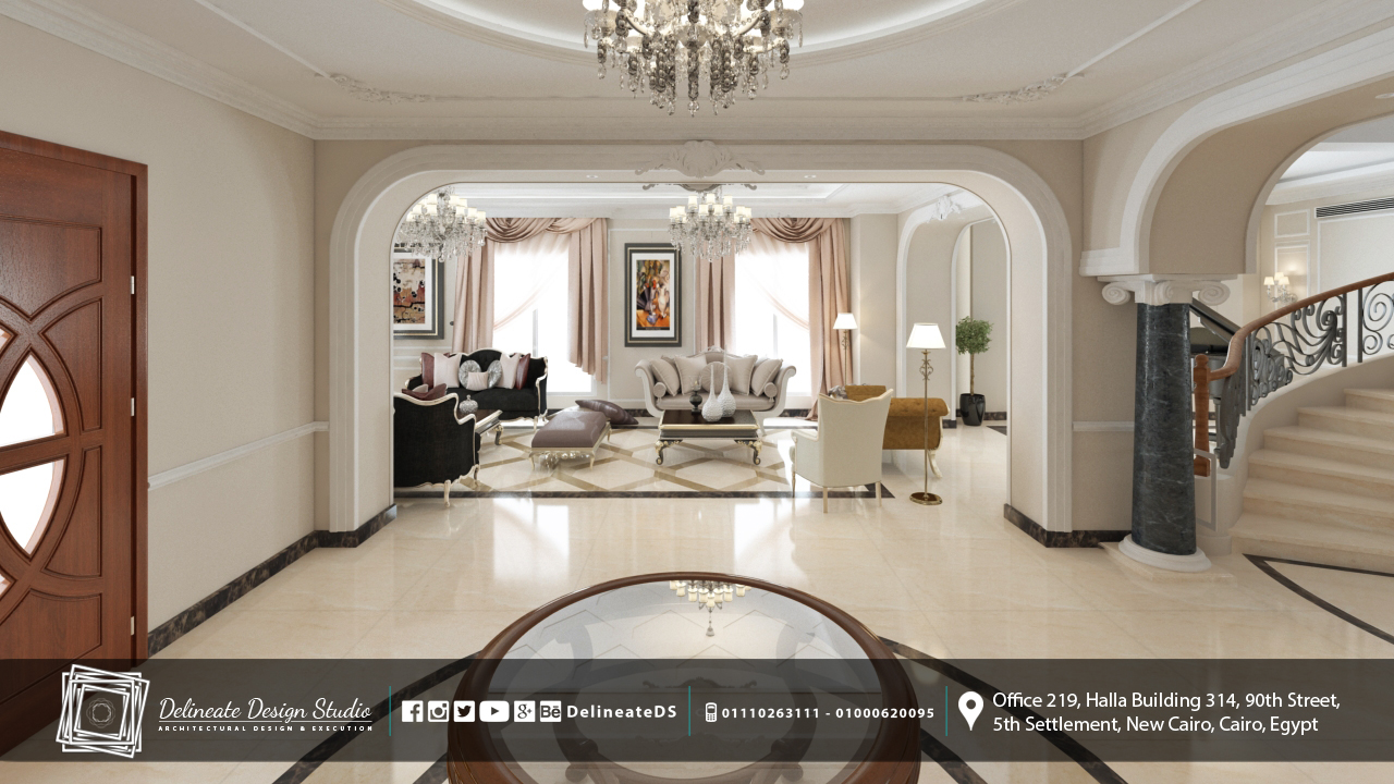 新开罗别墅 | 现代宜居的室内外设计-1