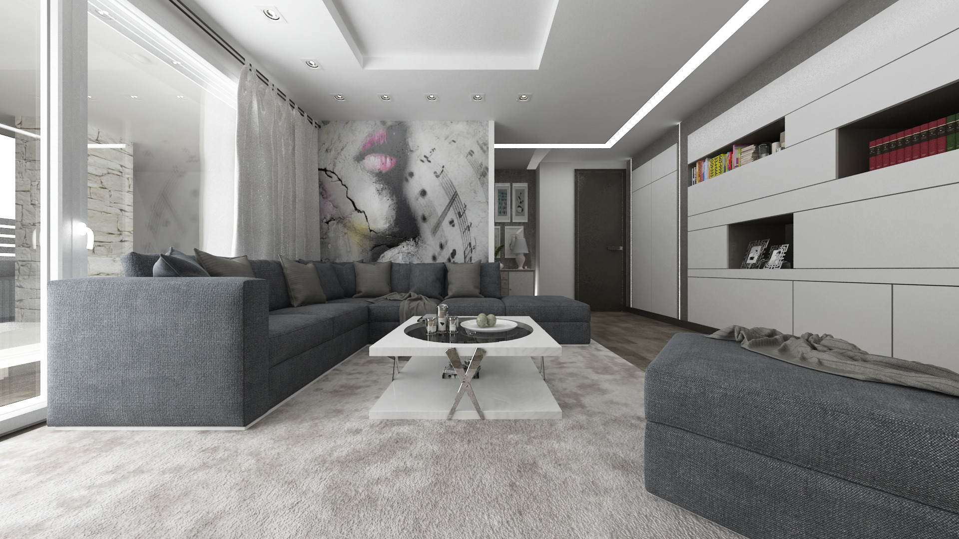 现代家庭别墅设计，室内外和谐共生-24