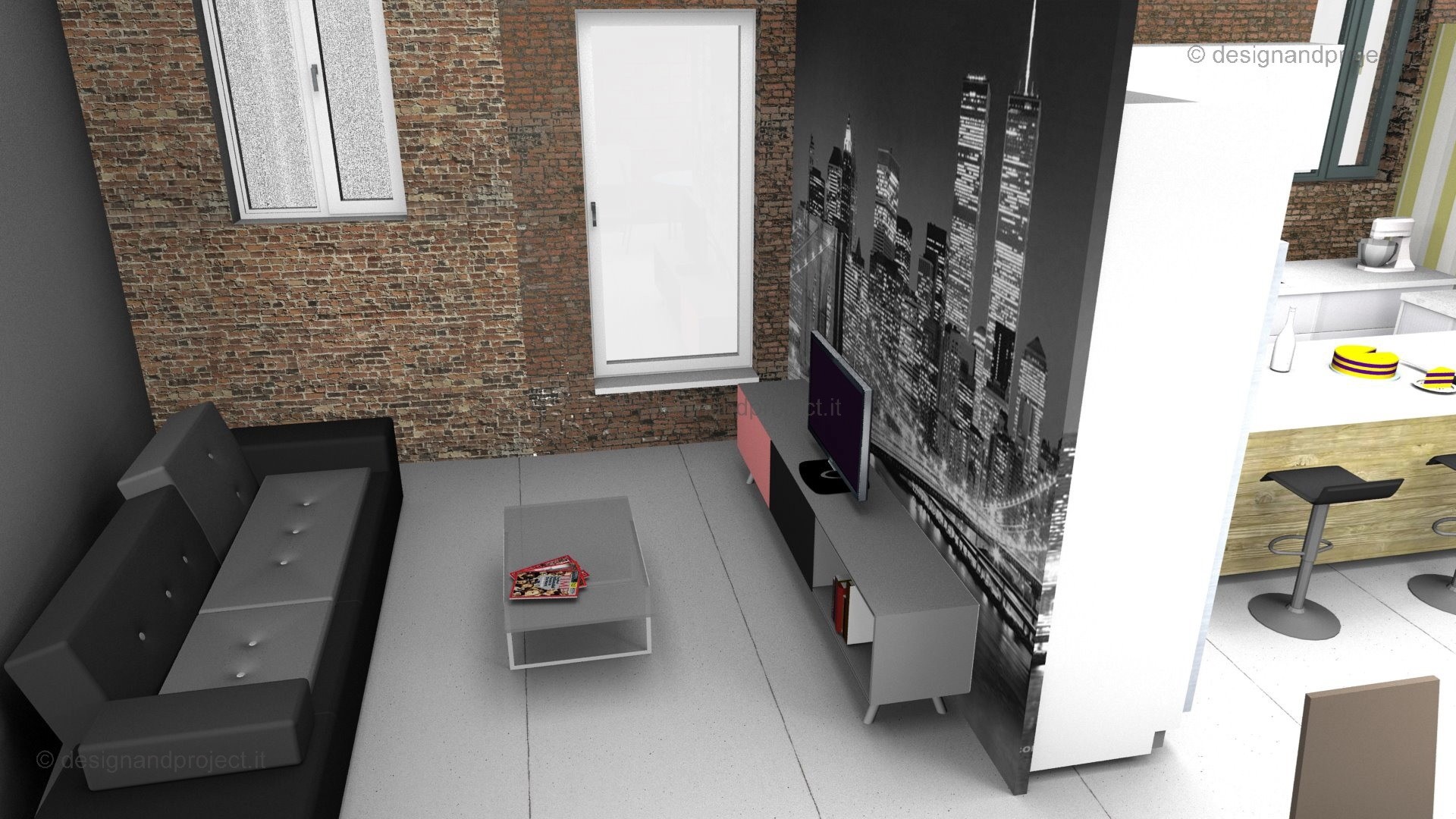 历史中心区 Mansarda 公寓室内设计方案-0