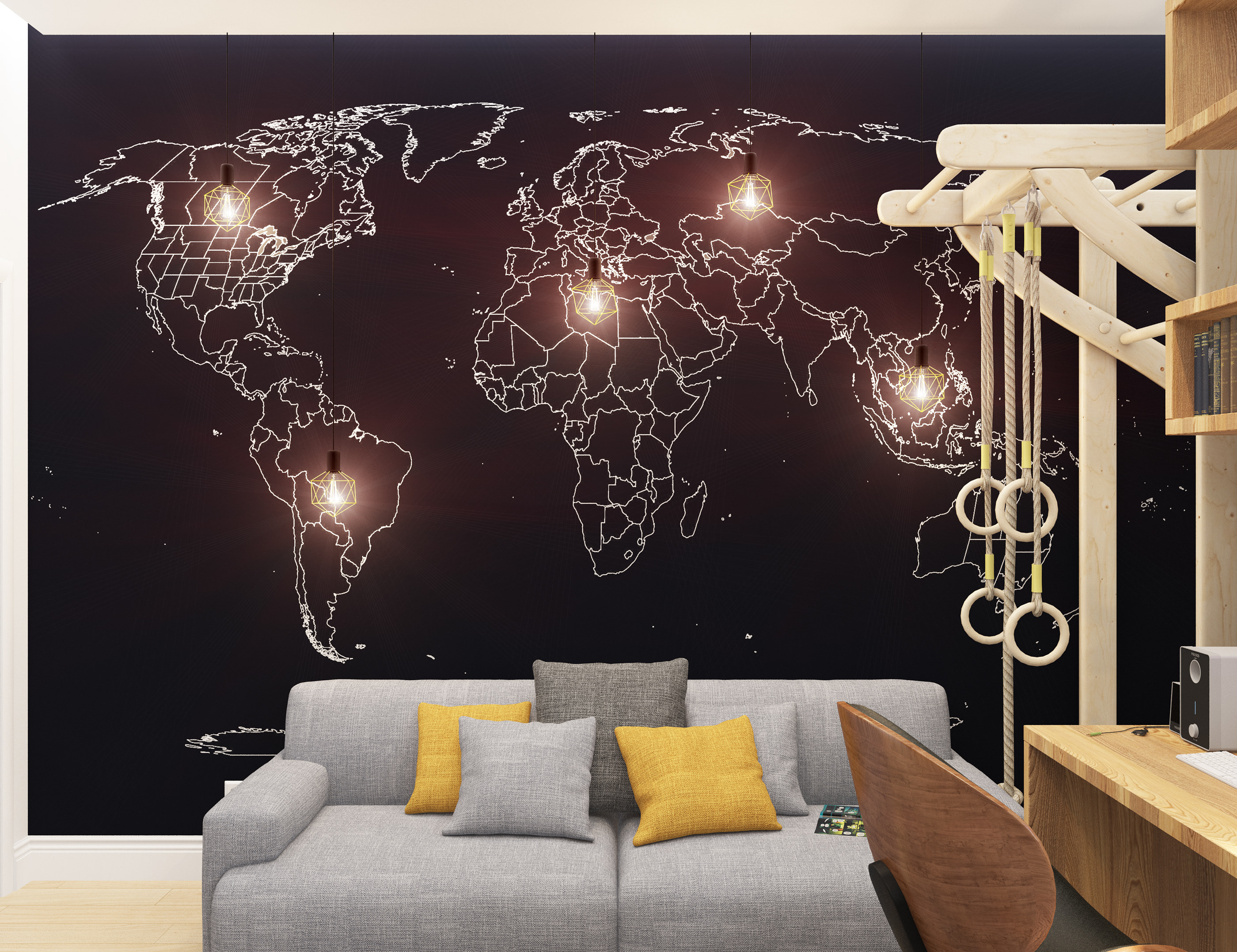 三口之家 100 平米私密住宅设计-14