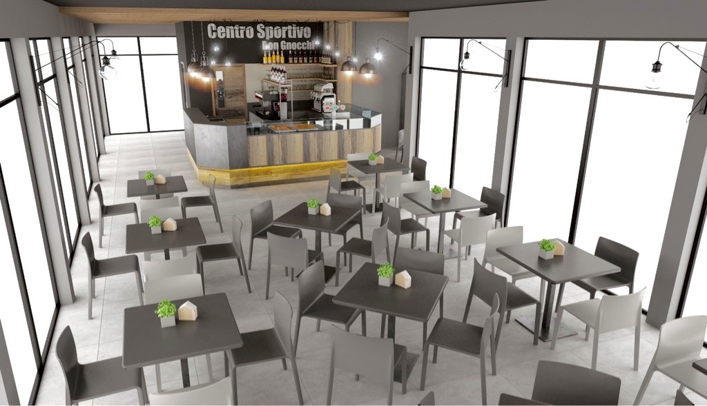 运动中心的餐饮空间设计-1