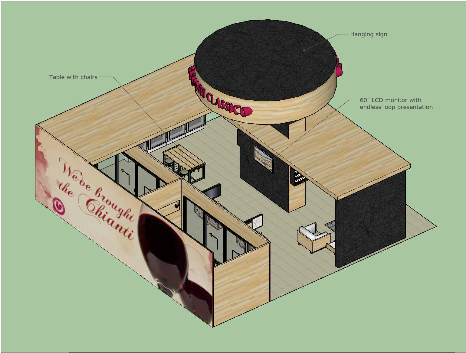 Chapman University 3D 渲染课程 40'·40'展览 booth 设计-5