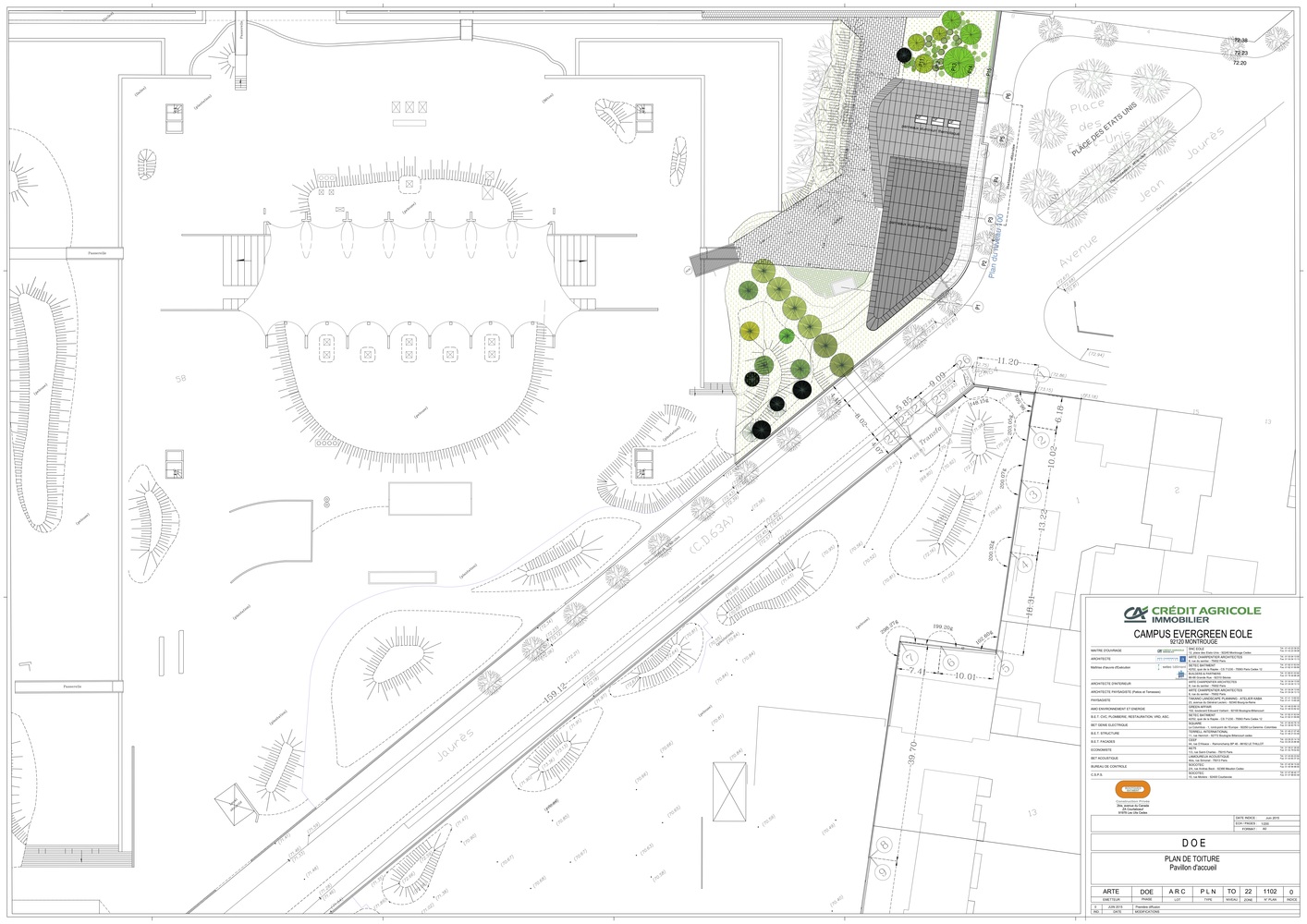 法国农业信贷银行总部,现代优雅的绿色校园-56