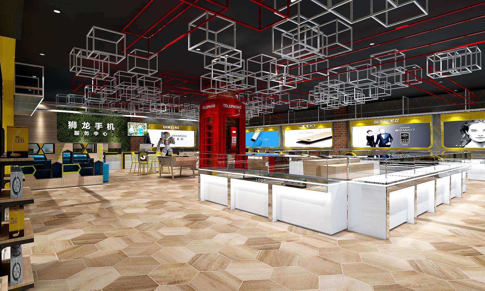 无影空间设计 · 乔威胶州狮龙世纪临街融合店-2