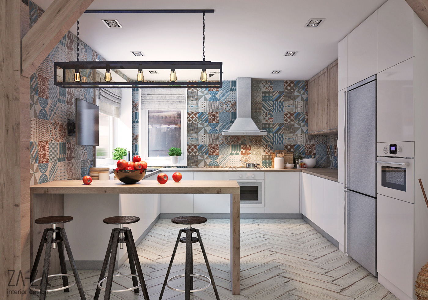 年轻公寓的极简生活空间-15