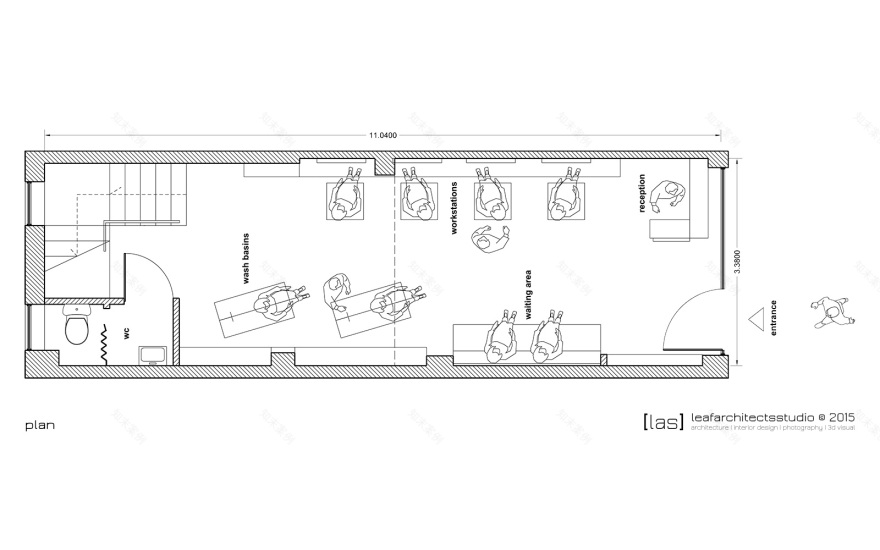繁忙街头 80 年代大楼里的 HAIRDESIGN 沙龙-10