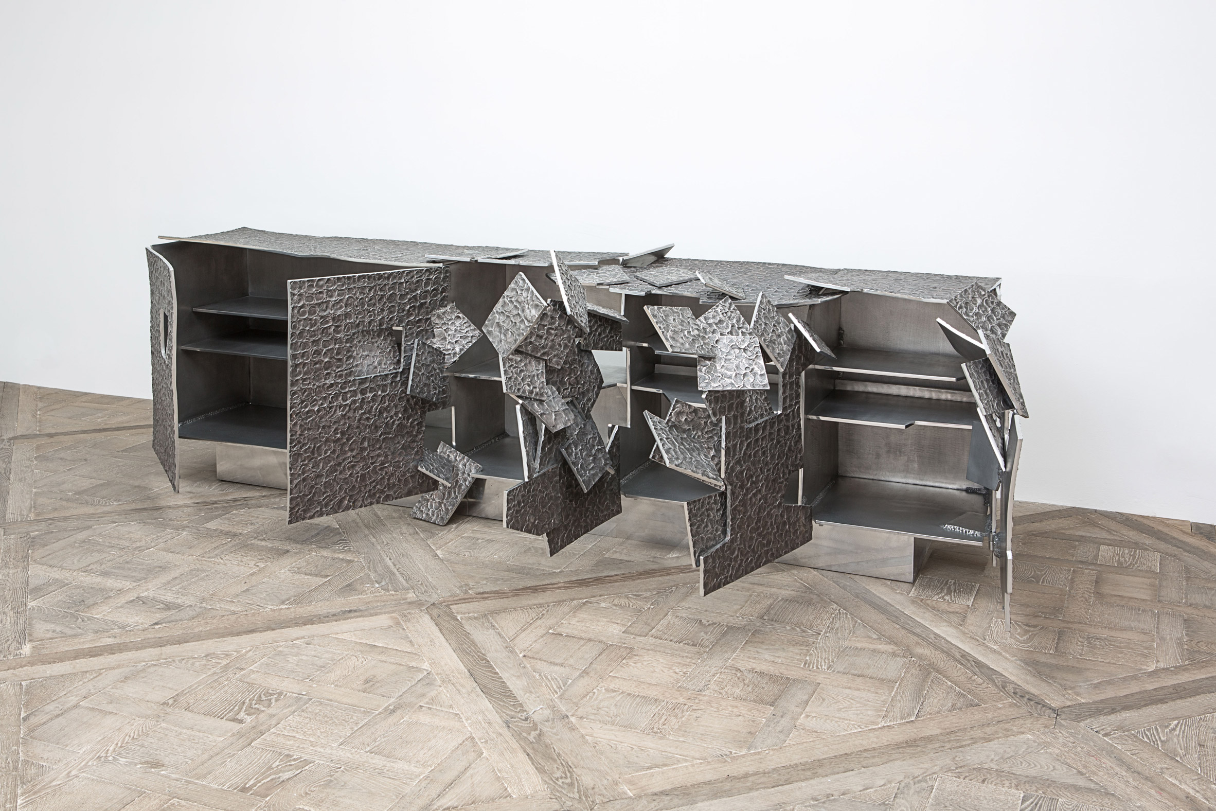 Vincent Dubourg's Vortex aluminium furniture goes on show in New York-10