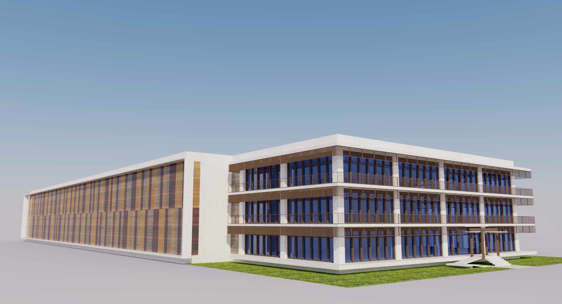 上海现代工厂办公楼设计-1