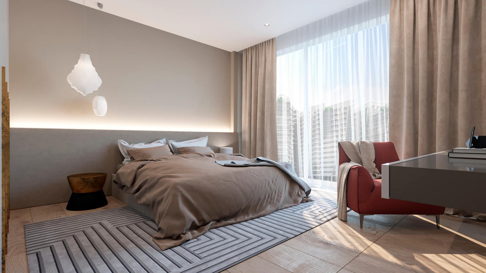 阿塞拜疆巴库公寓 | 简约现代，温馨宜居-5