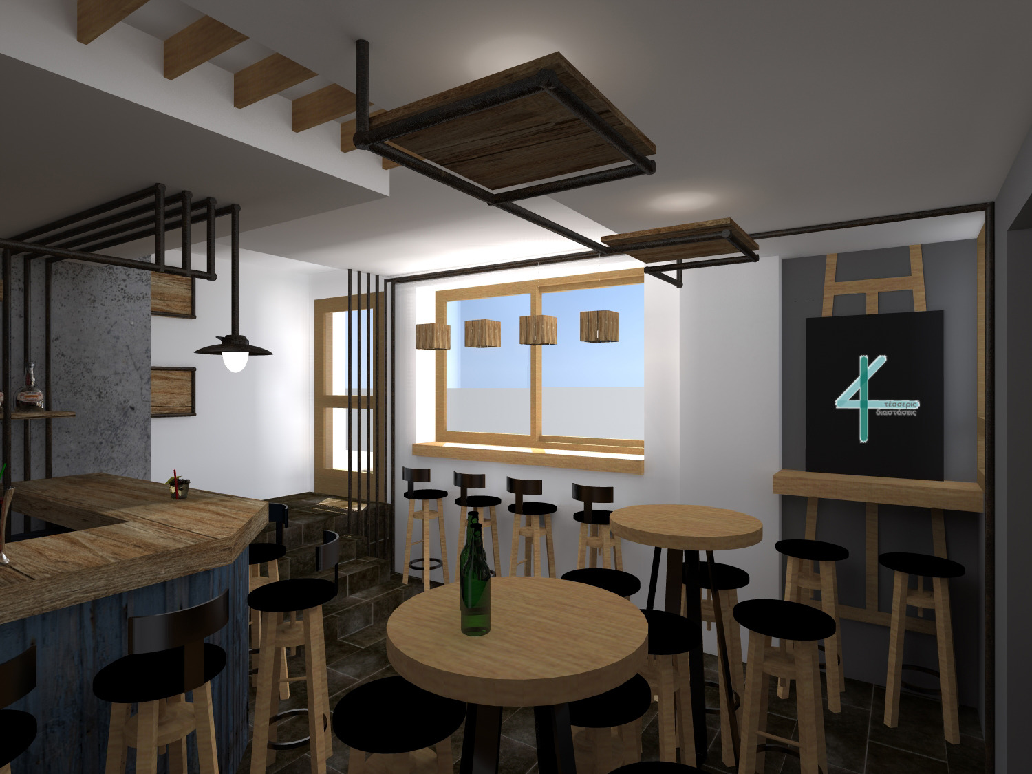 2014 年未实现的雅典咖啡酒吧设计-2
