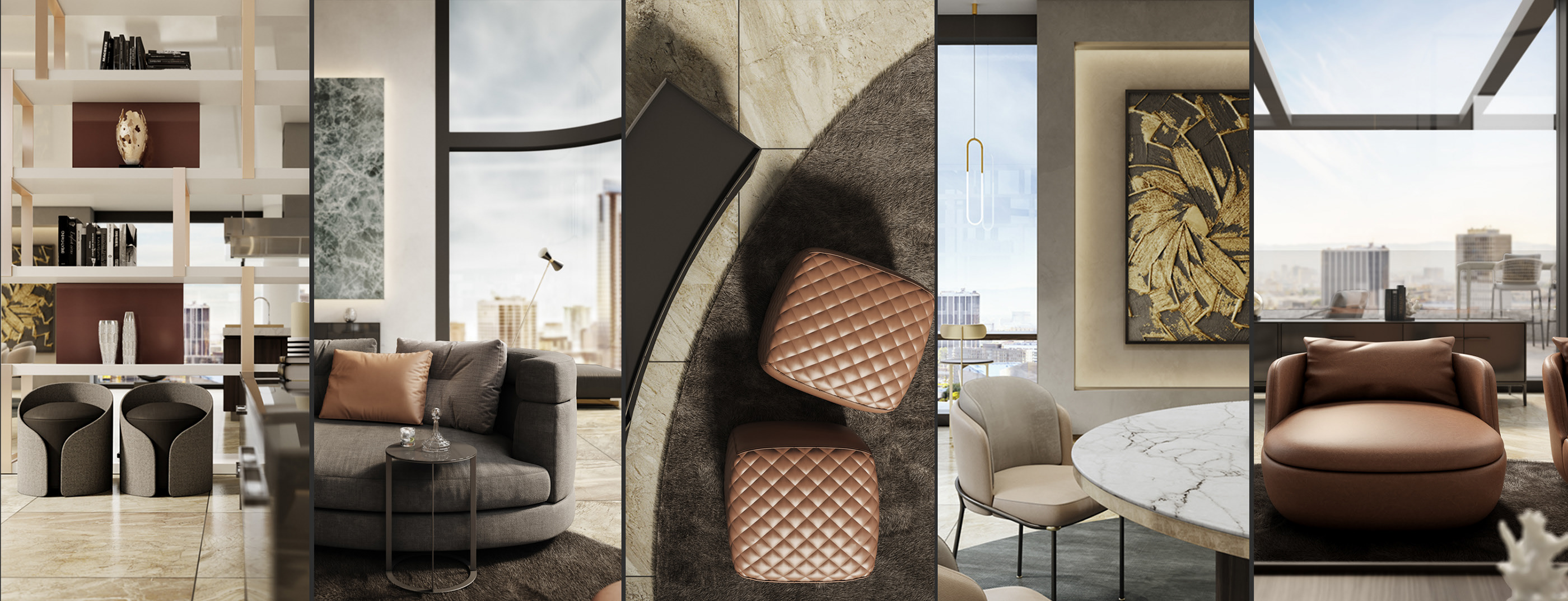 洛杉矶顶层公寓——“壳”式家具打造独特空间-6