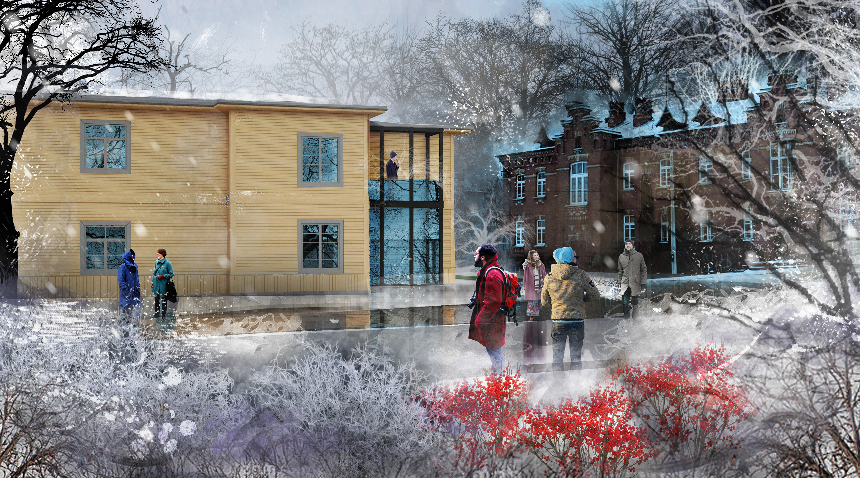 绿意盎然的比亚沃维耶扎木中心——旧校舍的现代重生-5