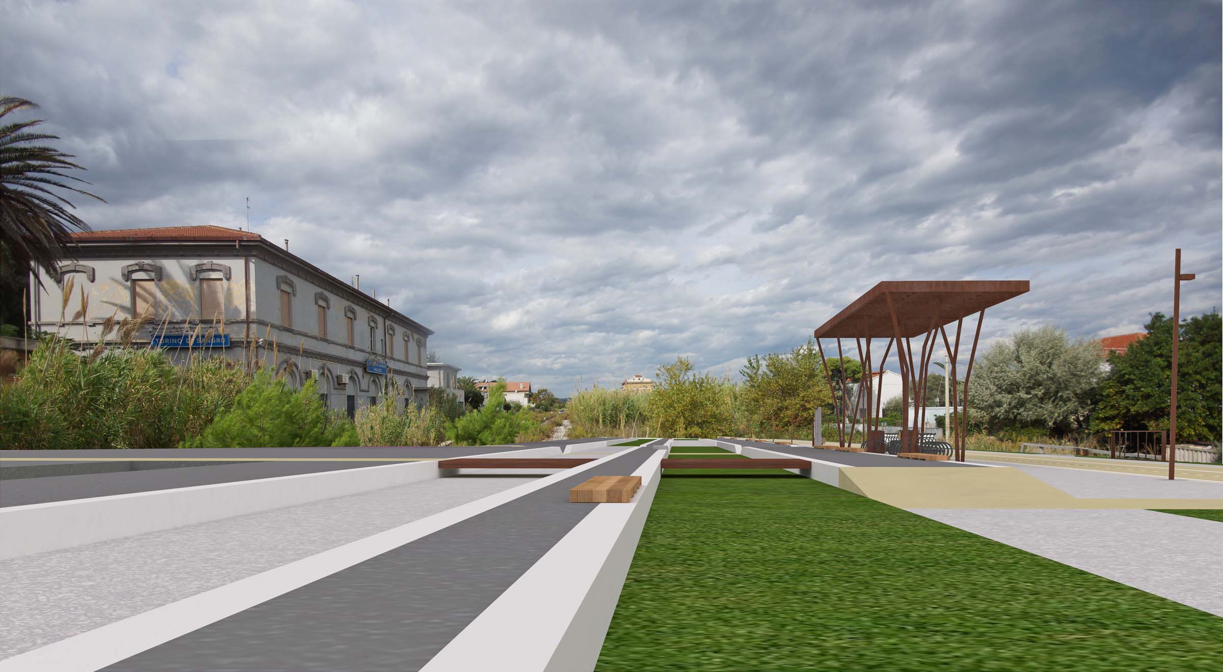 意式海岸风情,绿色骑行通道-43