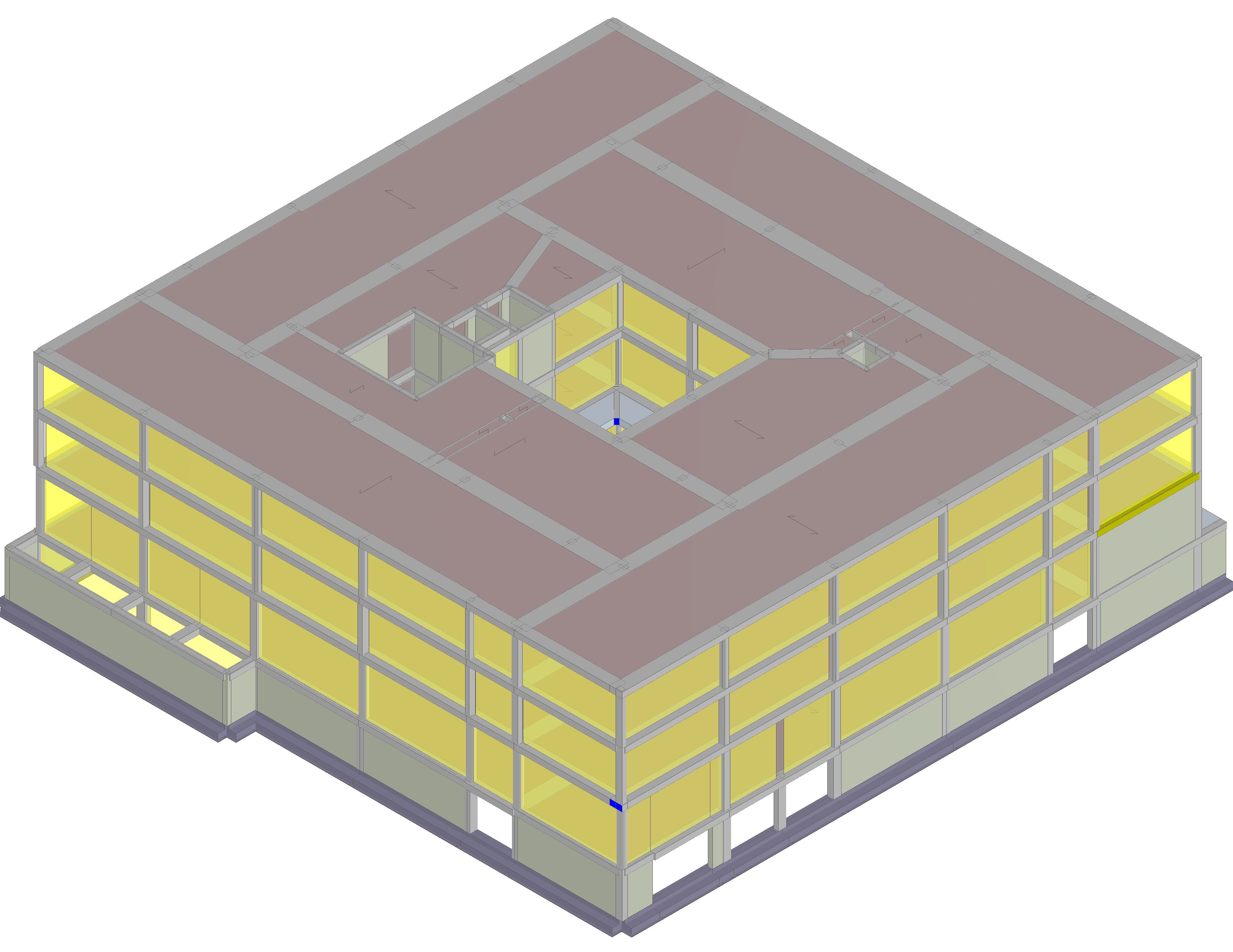 维斯塔 3D 一号,维斯塔 3D 二号,维斯塔结构,基础,第一层楼板,第二层楼板,第三层楼板-5