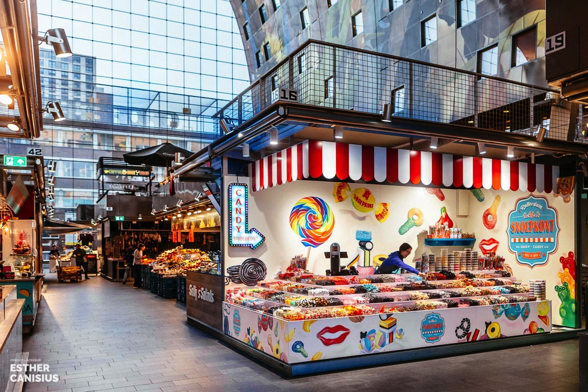 荷兰鹿特丹现代市场大厅糖果店设计-0