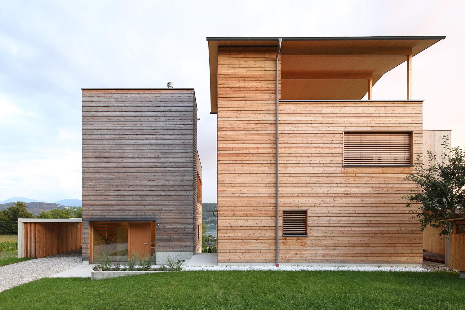 奥地利湖畔双塔木屋，诠释公共空间与隐私平衡-42