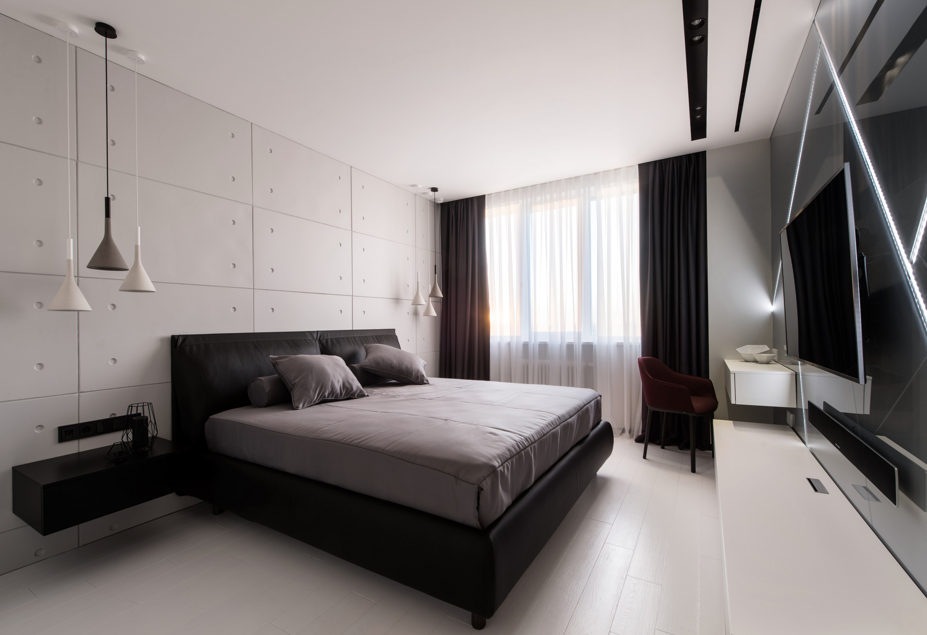 几何矩阵空间 | 暖木与冷玻璃的对比设计-24