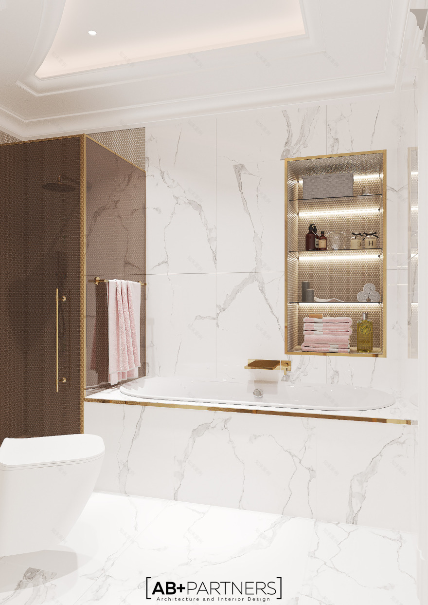 伦敦豪华别墅现代奢华室内设计-61