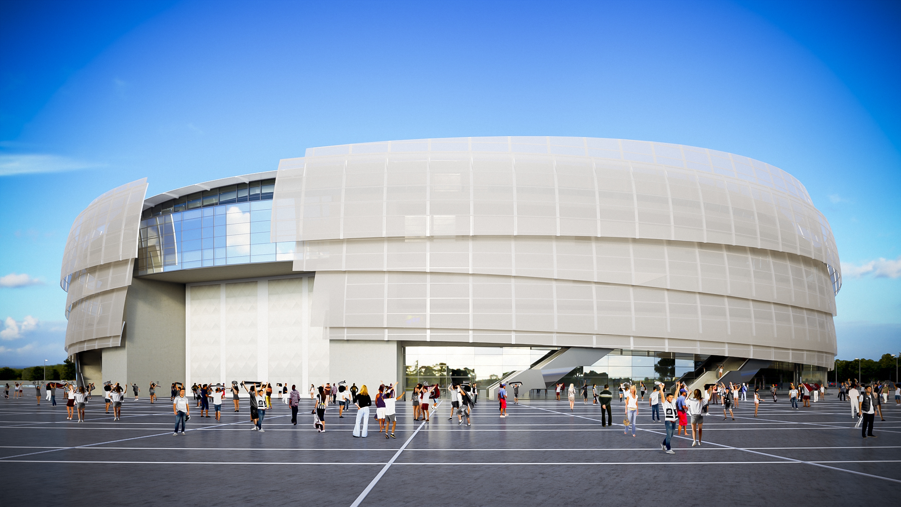 巴西里约热内卢桑巴舞庆典广场多功能运动场馆设计-1