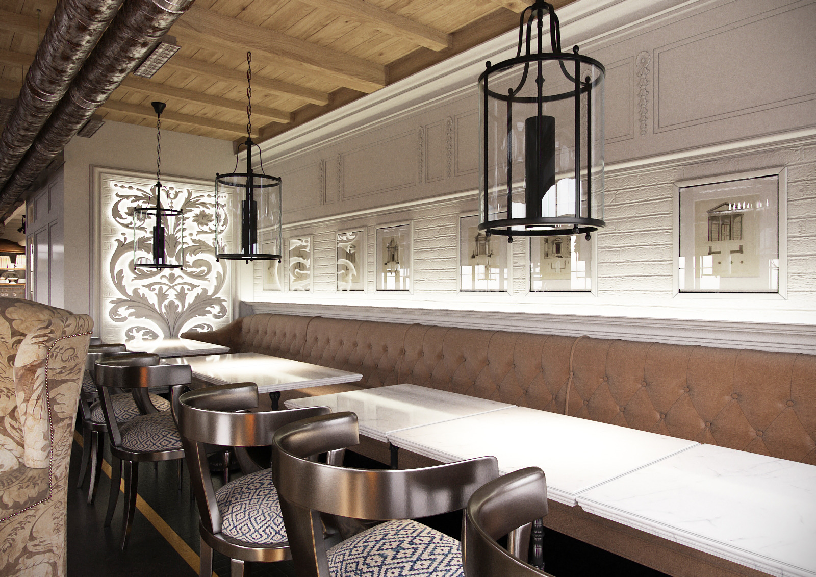 2016 年完成的“黑手党”餐厅室内设计案例-20