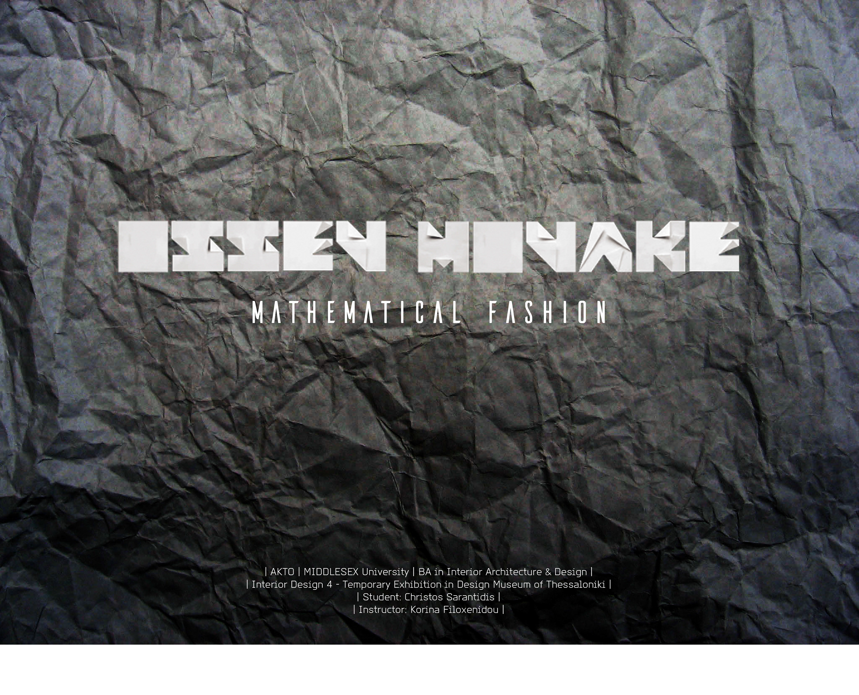 Student Project: Issey Miyake_Mathematical Fashion-0