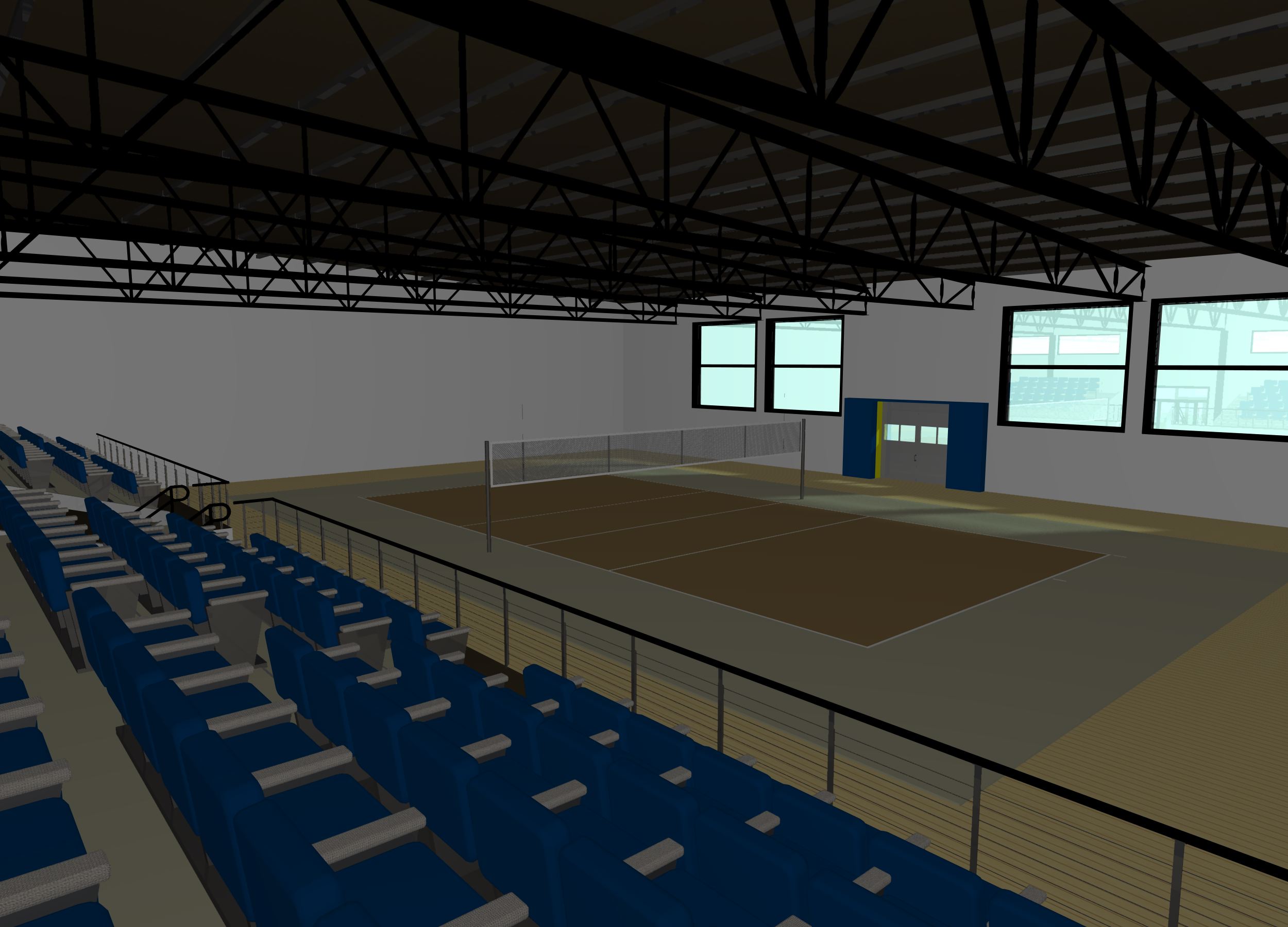 2015 年完工的混合结构体育中心设计-18