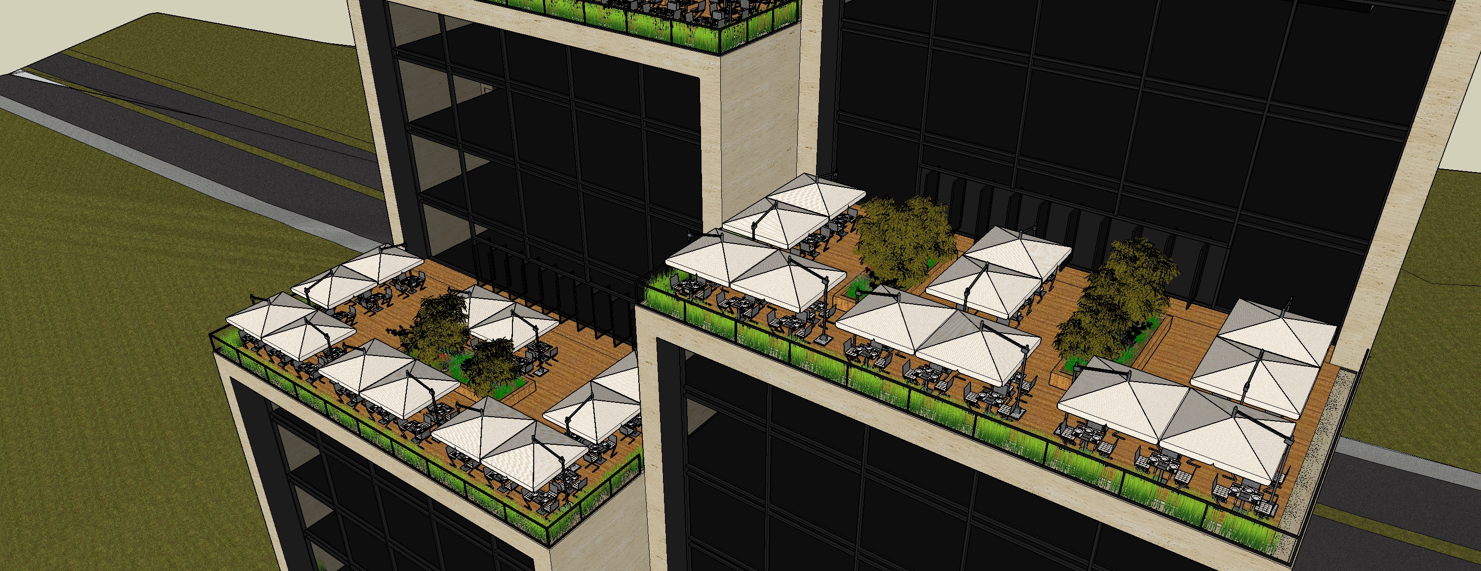 依山而建的多功能住宅楼-19