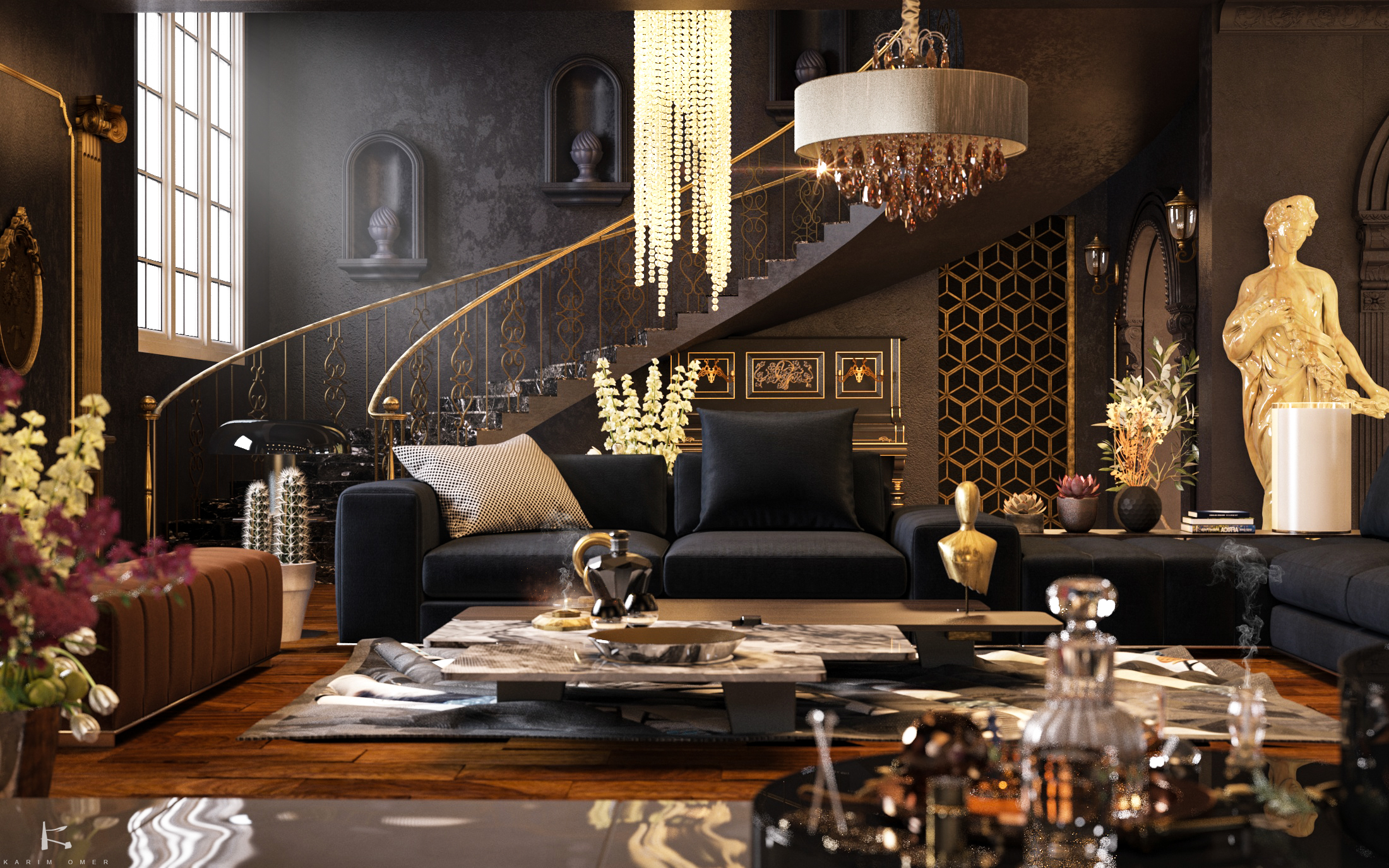 简约别墅接待室设计-5