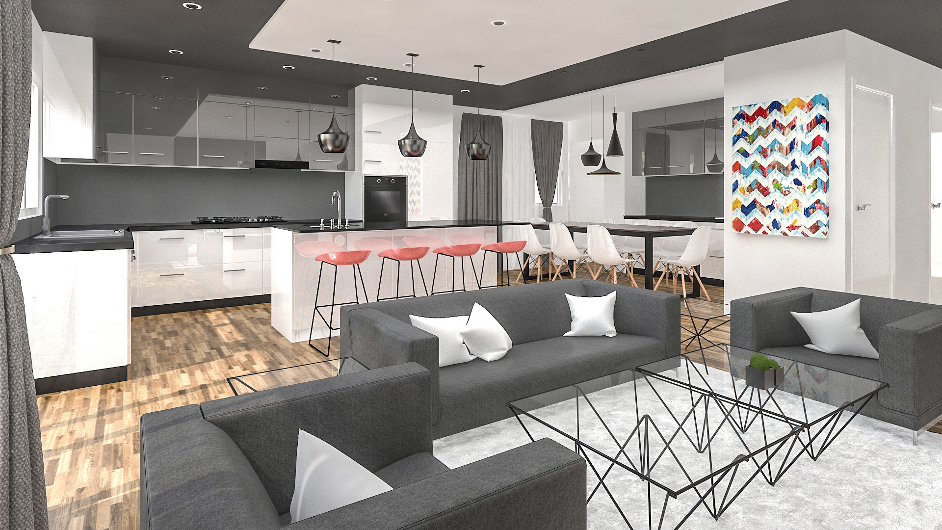 现代简约客厅设计案例-25