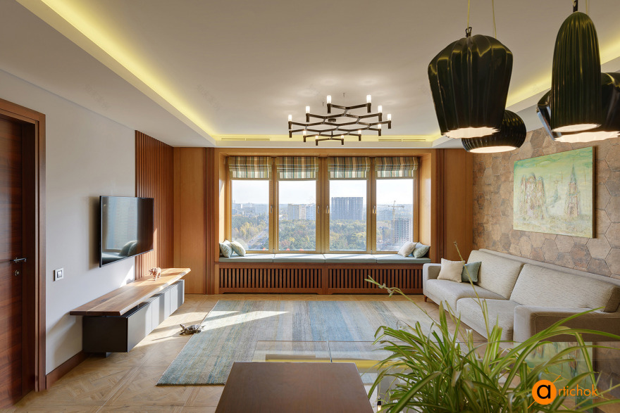 城市中的普罗旺斯·四口之家的温馨空间-1