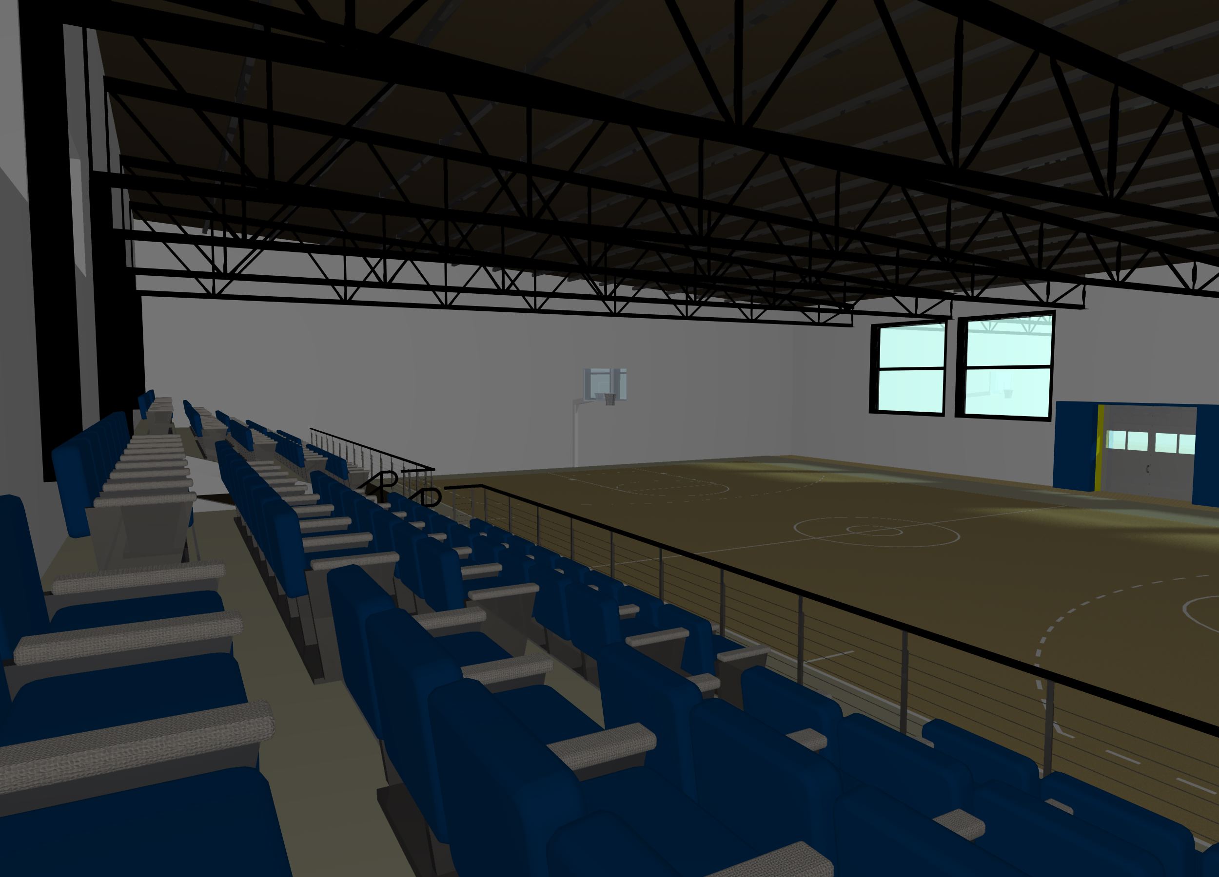 2015 年完工的混合结构体育中心设计-6