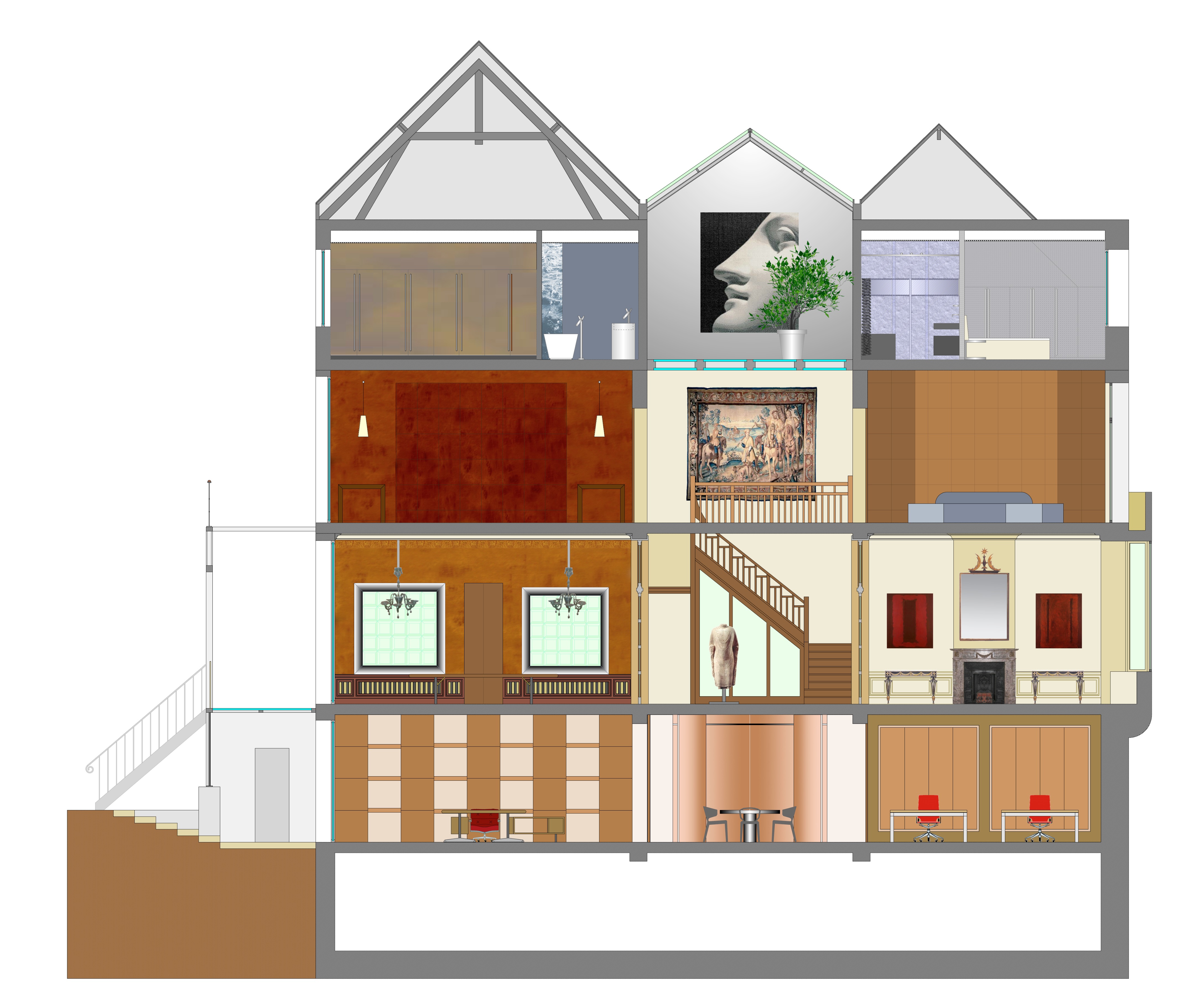 2006 年私人住宅设计 | 定制家具与独特室内风格-22