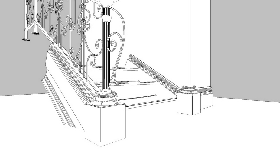 2012 年经典风格钢制单家庭住宅楼梯设计-27