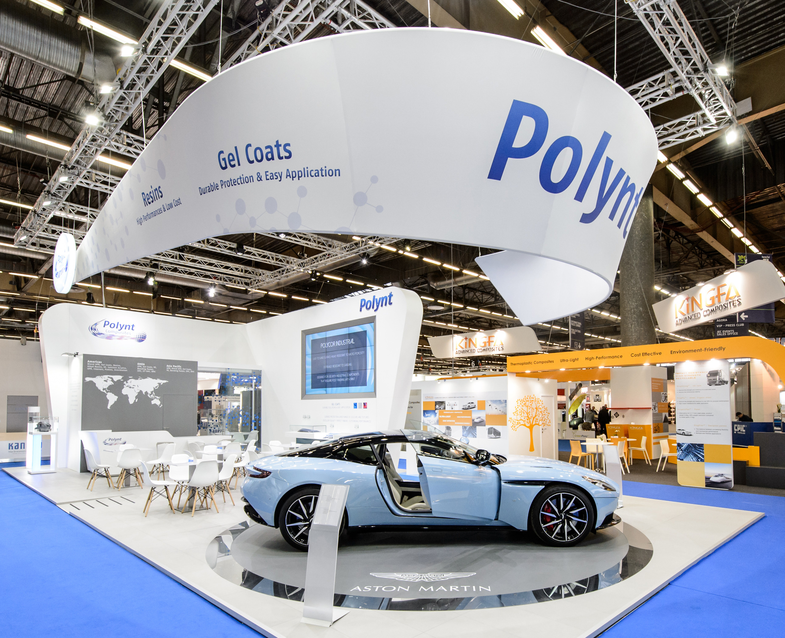 2017 年巴黎国际展览中心 Polynt 展位设计-3