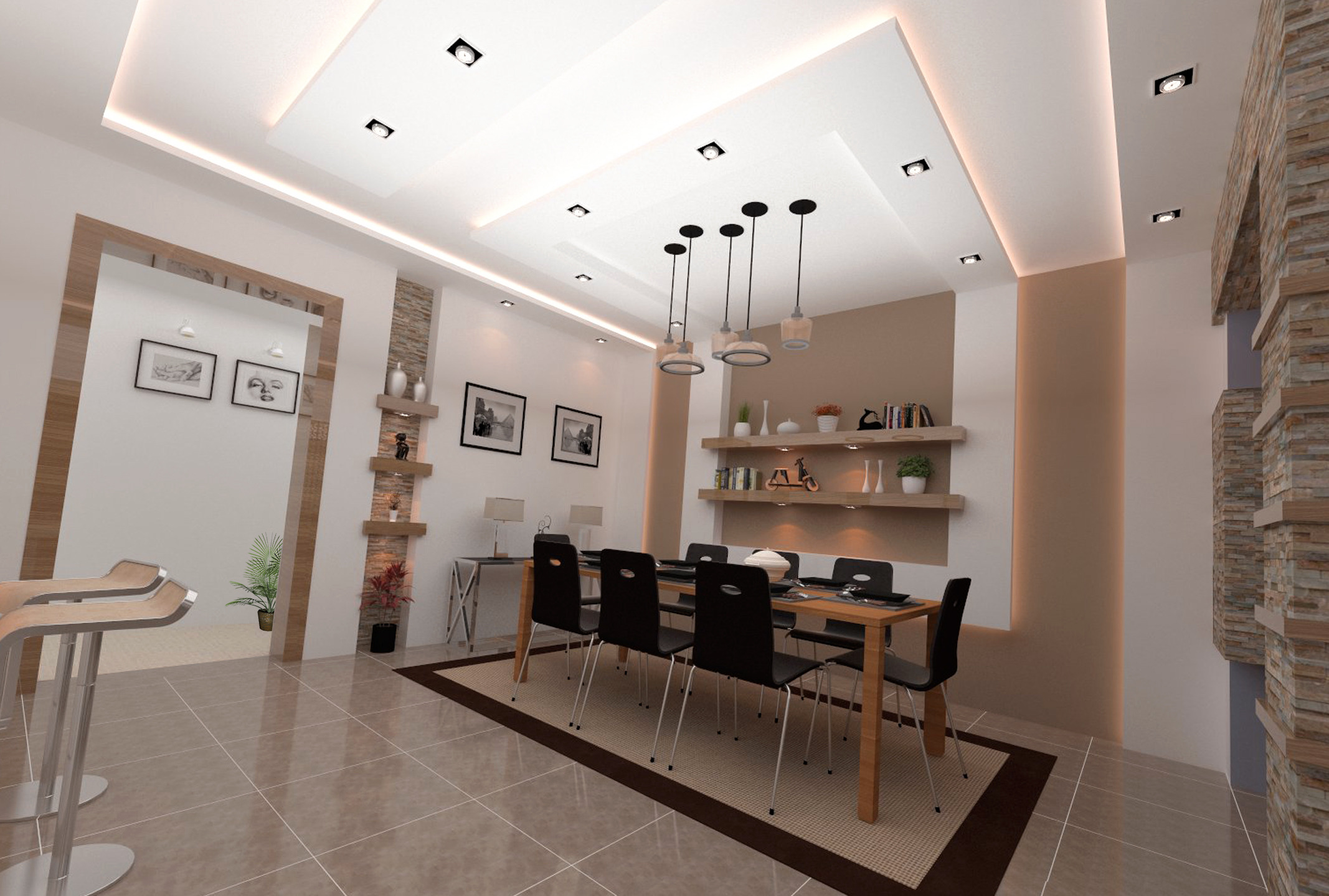 现代简约风独栋别墅设计-21