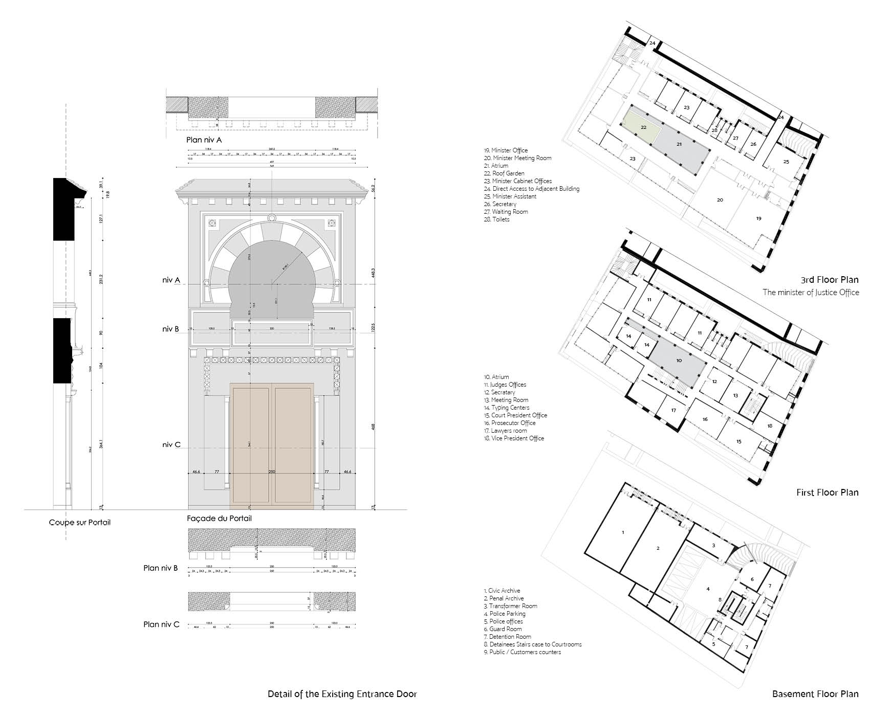 司法新地标 | 重现历史风貌的法庭室内设计-5
