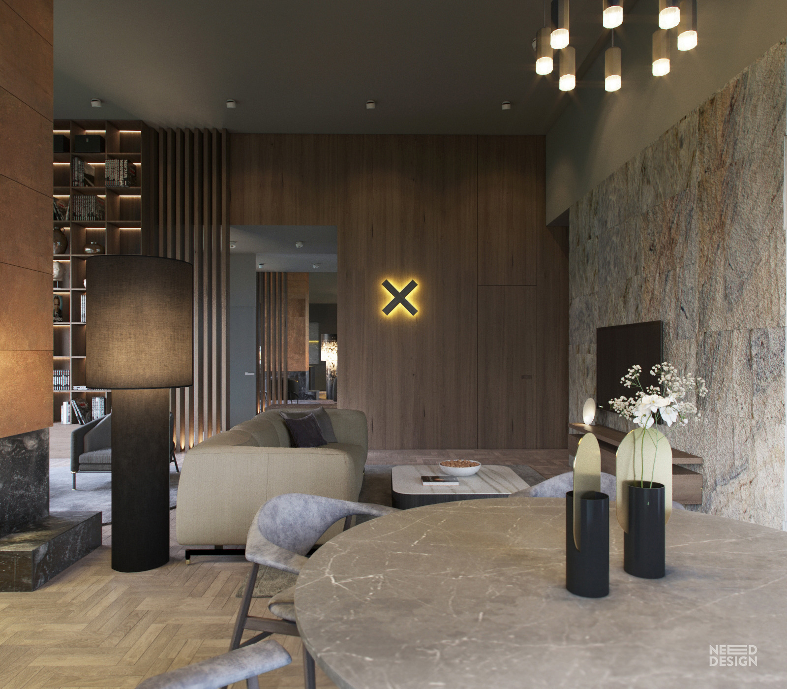 乌克兰 130 平米家庭住宅，钢饰面打造独特魅力-9