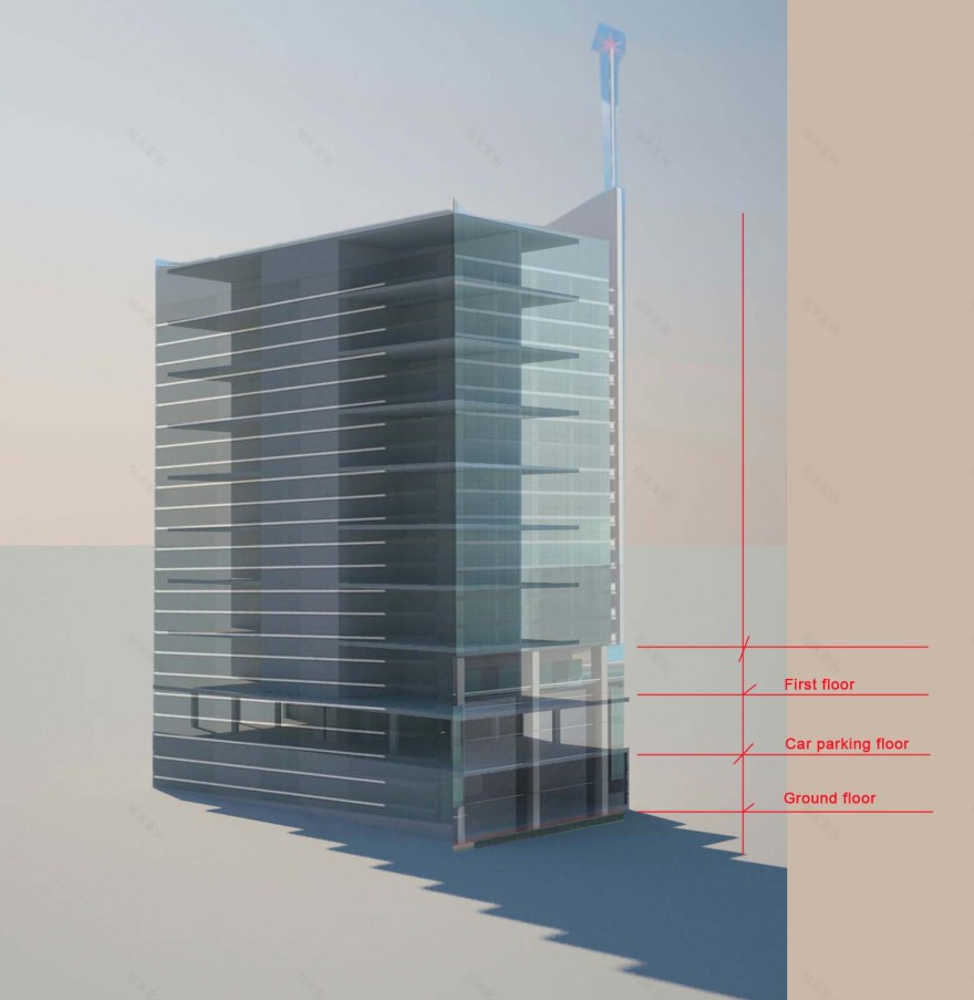 2017 年完成的 Kuwaiti 投资者私人办公大楼室内设计-7