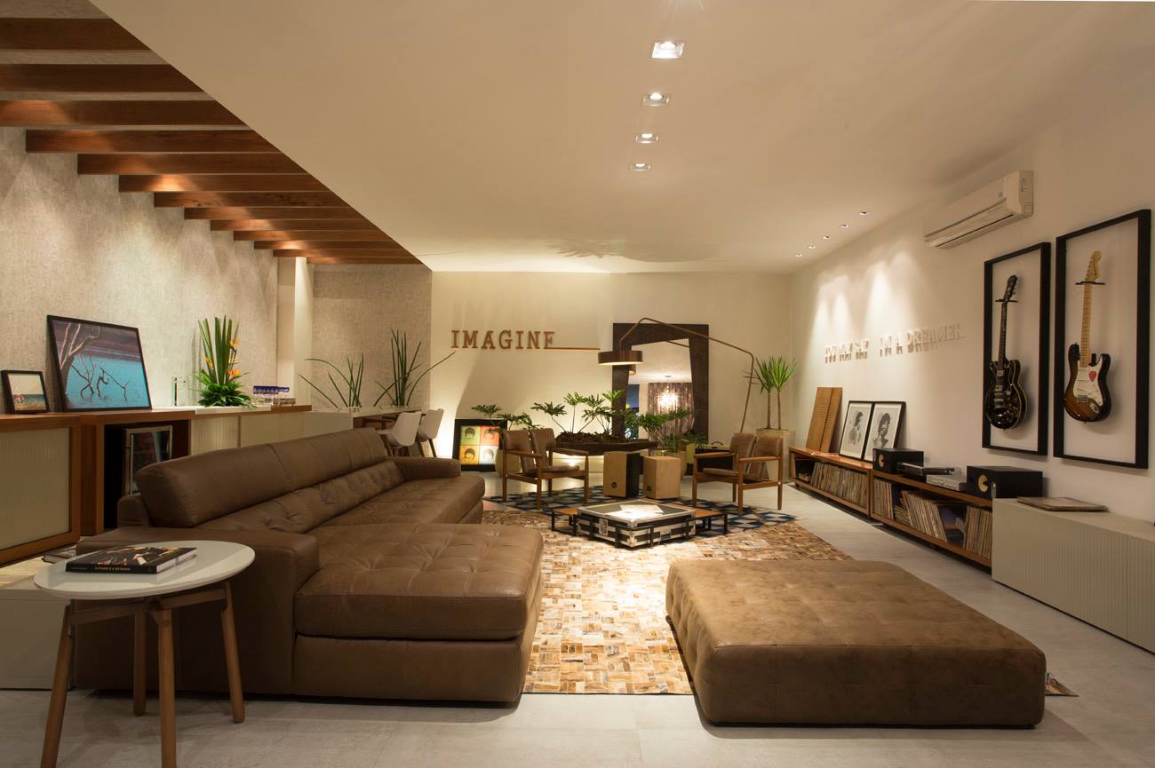 2016 年巴西家居设计大赛作品 -  Marcus Leão 的现代家庭共享空间-5